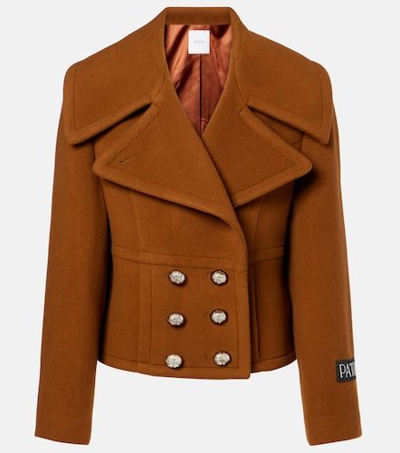 Veste raccourcie en laine mélangée - Patou - Modalova