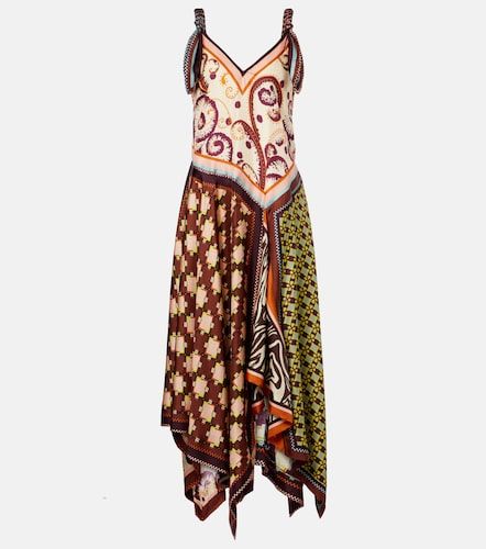 Alémais Robe midi Wilson asymétrique en sergé de soie - Alemais - Modalova