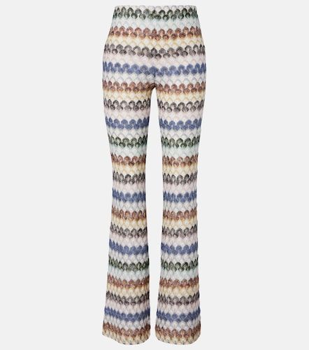 Pantalon évasé en maille lamée - Missoni - Modalova