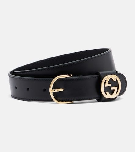 Ceinture Interlocking G en cuir - Gucci - Modalova