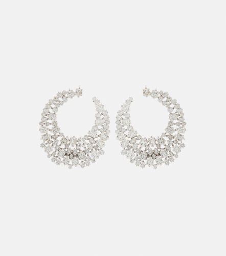 Boucles d'oreilles en or blanc 18 ct et diamants - Suzanne Kalan - Modalova