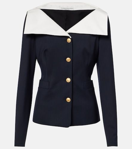 Veste en laine mélangée - Alessandra Rich - Modalova