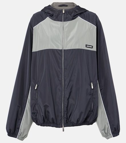 Veste de survêtement oversize à logo - Miu Miu - Modalova