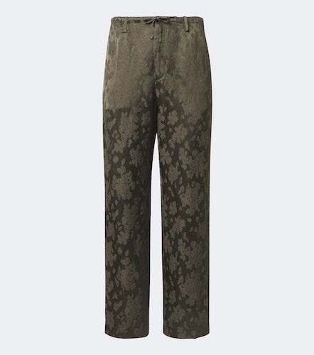 Pantalon droit à motif jacquard - Dries Van Noten - Modalova