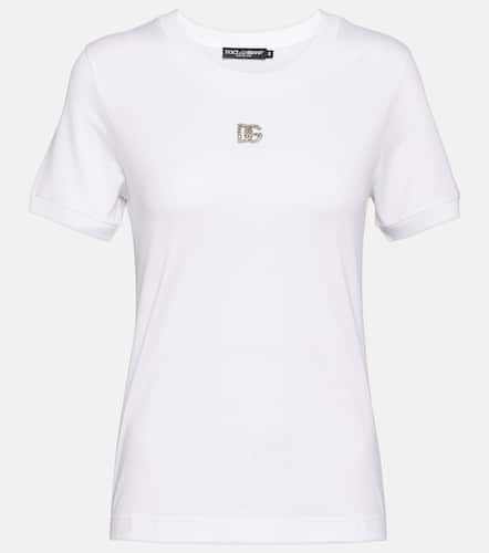 T-shirt en coton à ornements - Dolce&Gabbana - Modalova