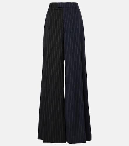 Pantalon ample rayé en laine - Vetements - Modalova