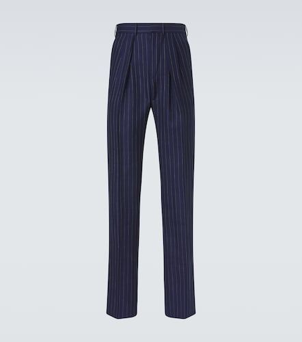 Pantalon droit en laine, lin et soie - Tom Ford - Modalova