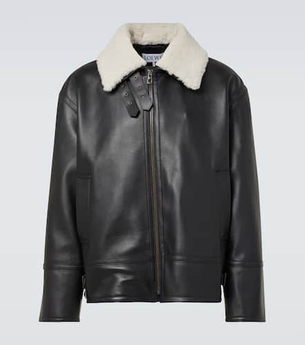 Loewe Veste en cuir et shearling - Loewe - Modalova