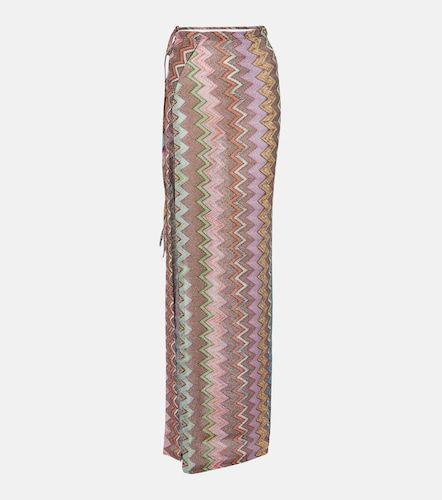 Jupe portefeuille Zigzag en lamé - Missoni - Modalova