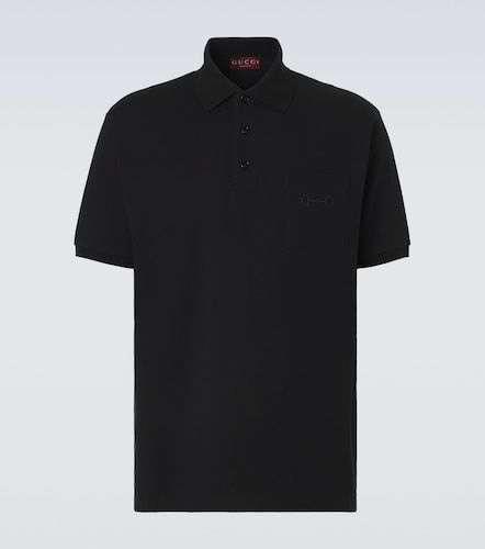 Polo Horsebit en coton mélangé - Gucci - Modalova