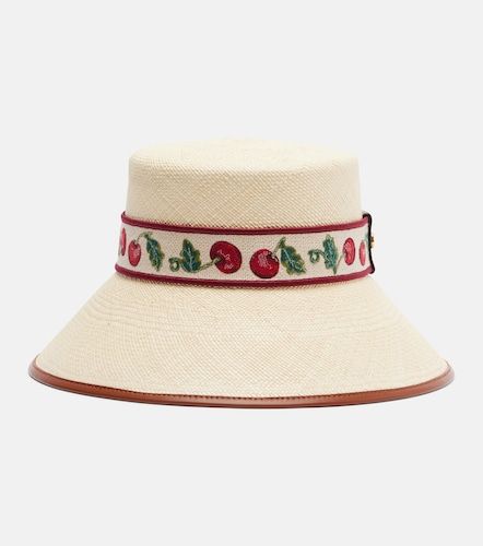 Chapeau bob Cherryfic en paille - Valentino - Modalova