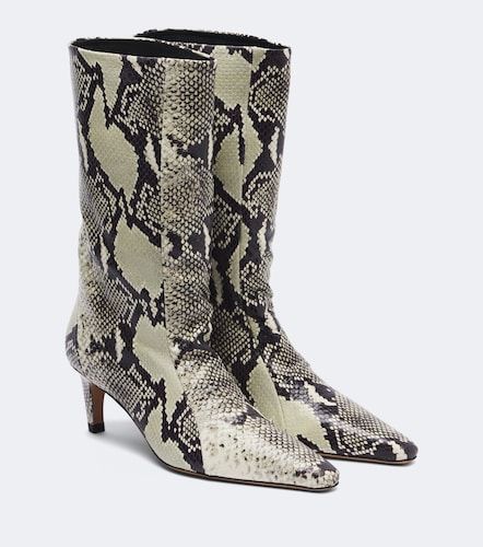 Bottines Cave en cuir façon serpent - JUDE - Modalova