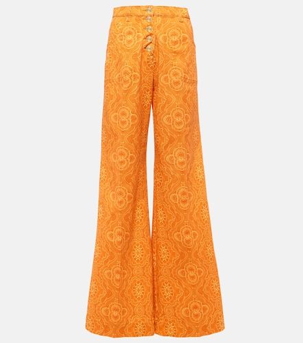 Jean flared taille haute à imprimé - Etro - Modalova