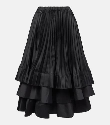 Kei Ninomiya Jupe midi en satin - Noir Kei Ninomiya - Modalova