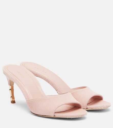 Mules Castello en cuir façon poulain - Gucci - Modalova