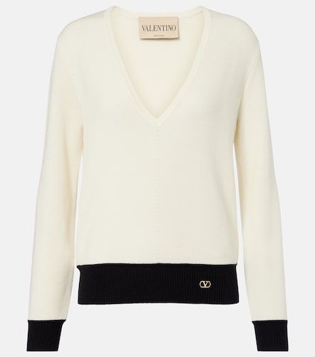 Pull VLogo en laine mélangée - Valentino - Modalova