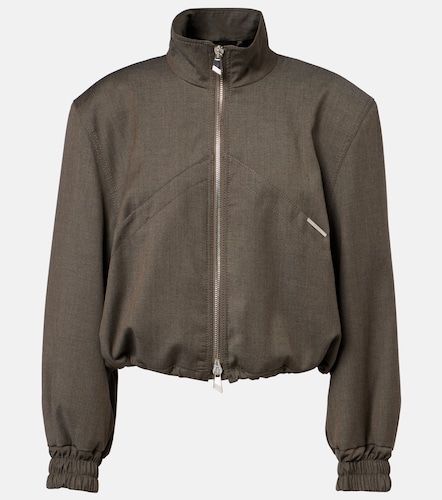 Bomber en laine vierge mélangée - The Attico - Modalova