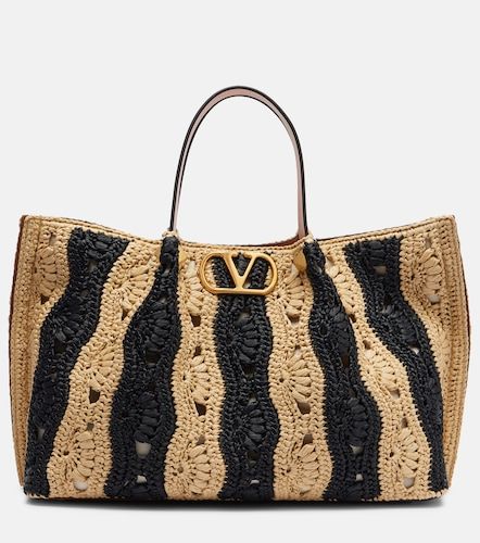 Cabas VLogo Medium en raphia - Valentino Garavani - Modalova
