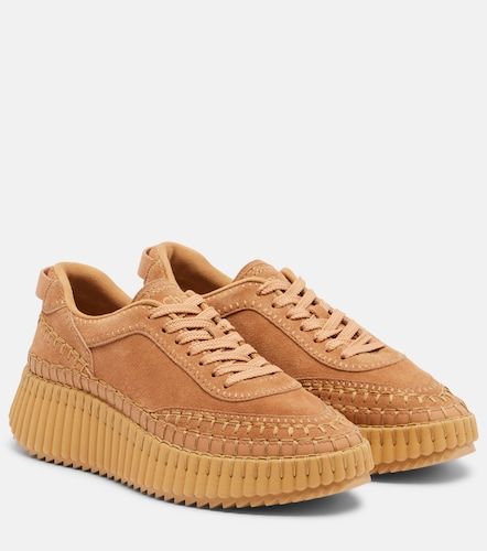 Chloé Baskets compensées Nama en daim - Chloe - Modalova
