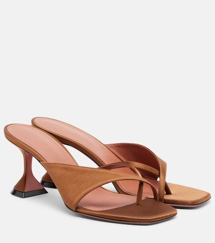 Sandales Shiona en satin - Amina Muaddi - Modalova