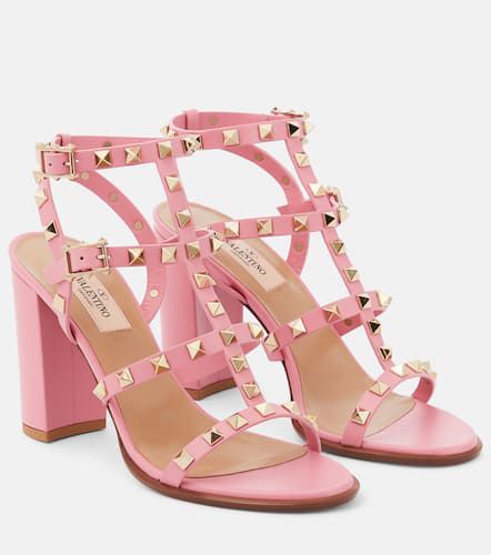 Sandales Rockstud en cuir - Valentino Garavani - Modalova