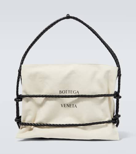 Sac Quadronno en toile et cuir à logo - Bottega Veneta - Modalova