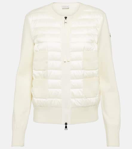 Moncler Cardigan doudoune en laine - Moncler - Modalova