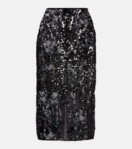 Jupe midi  sequins - Victoria Beckham - Modalova