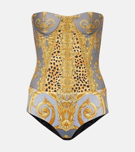 Body corset imprimé en coton - Versace - Modalova