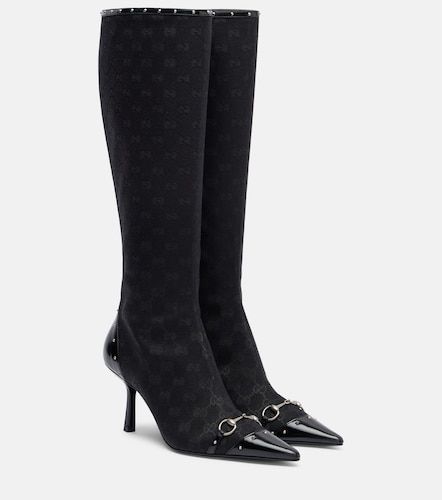 Bottes Savoy Horsebit en toile GG - Gucci - Modalova