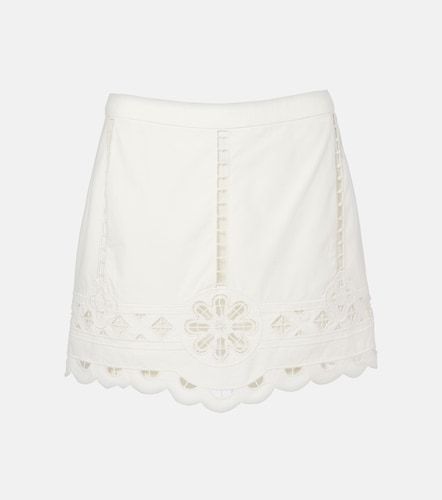 Mini-jupe Palmira en coton brodée - Isabel Marant - Modalova