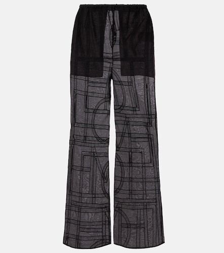 Pantalon ample en coton et soie - Toteme - Modalova