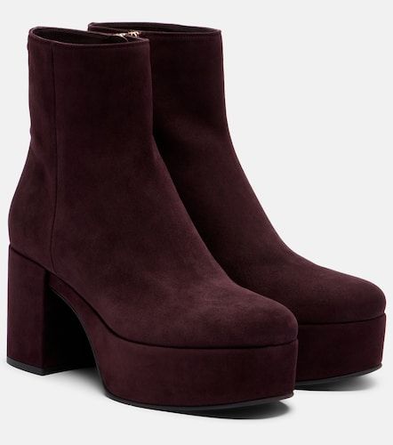 Bottines à plateau Sally en daim - Gianvito Rossi - Modalova