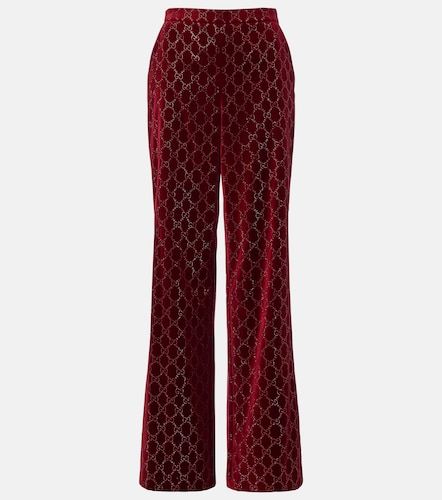Gucci Pantalon ample GG en velours - Gucci - Modalova