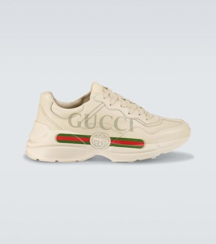 Gucci Baskets Rhyton en cuir - Gucci - Modalova
