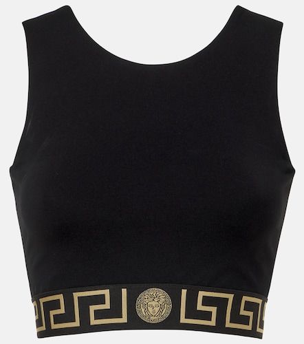 Versace Top cropped Greca Border - Versace - Modalova