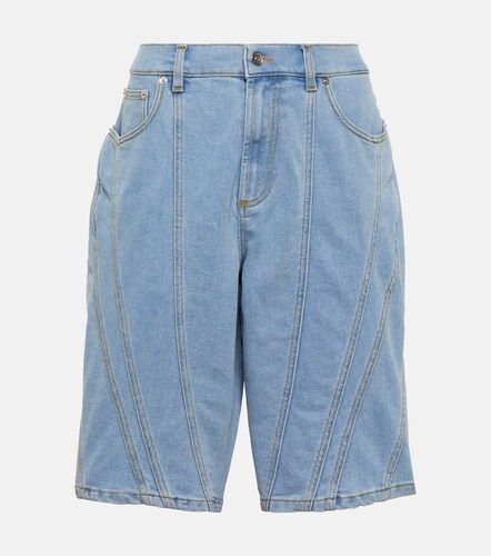 Mugler Short ample Spiral en denim - Mugler - Modalova