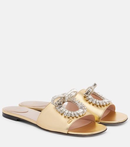Mules Adamantine en cuir à ornements - Valentino Garavani - Modalova