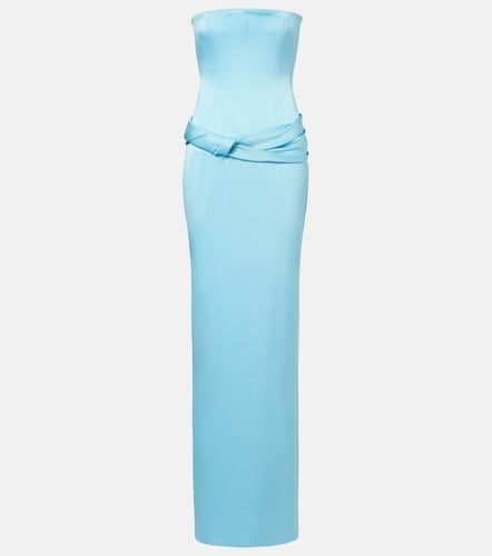 Robe bustier en crêpe satin - Alex Perry - Modalova