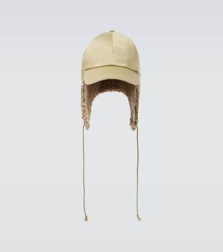 Chapeau en coton et shearling synthétique - Burberry - Modalova