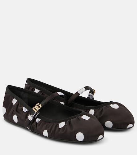 Ballerines Odette en satin à pois - Dolce&Gabbana - Modalova