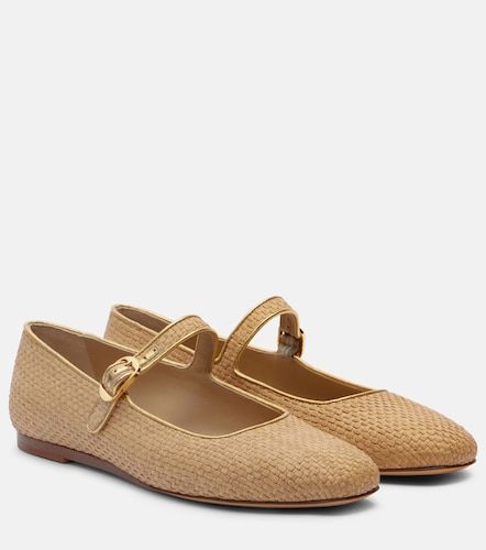 Le Monde Béryl Ballerines Mary Jane en raphia et cuir - Le Monde Beryl - Modalova