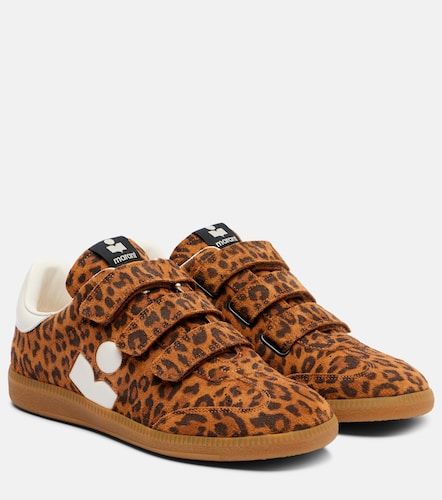 Baskets Beth en daim à motif léopard - Isabel Marant - Modalova