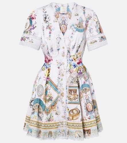 Robe en coton imprimée à ornement - Camilla - Modalova