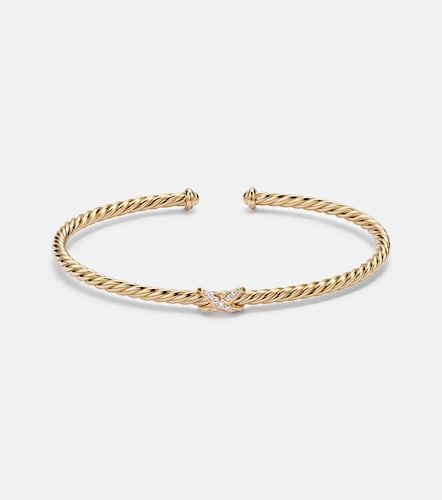 Bracelet Cablespira® Flex X Micro en or 18 ct et diamants - David Yurman - Modalova