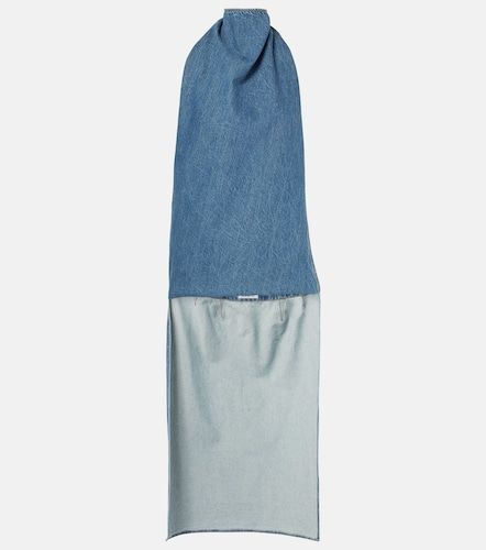 Alaïa Top en denim à cape - Alaia - Modalova