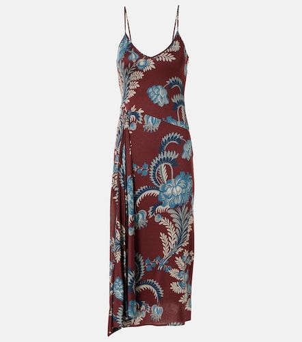 Etro Robe midi en satin à fleurs - Etro - Modalova