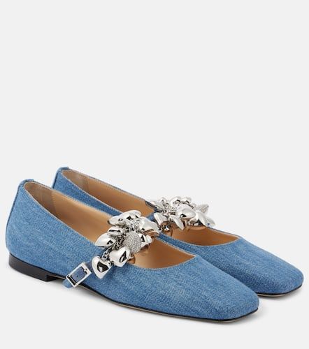 Ballerines Mary Jane Puffy Heart en jean - Mach & Mach - Modalova