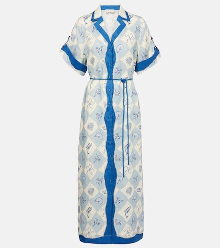 Alémais Robe chemise Pia imprimée en lin - Alemais - Modalova