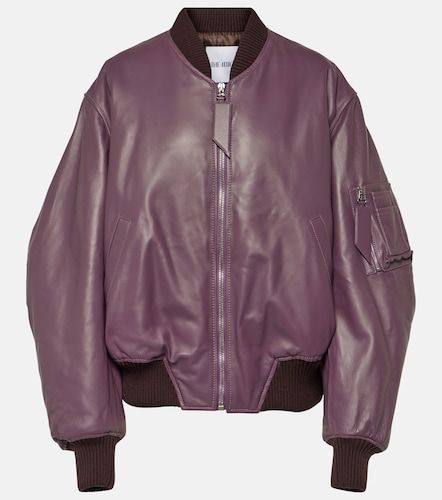 The Attico Bomber Anja en cuir - The Attico - Modalova